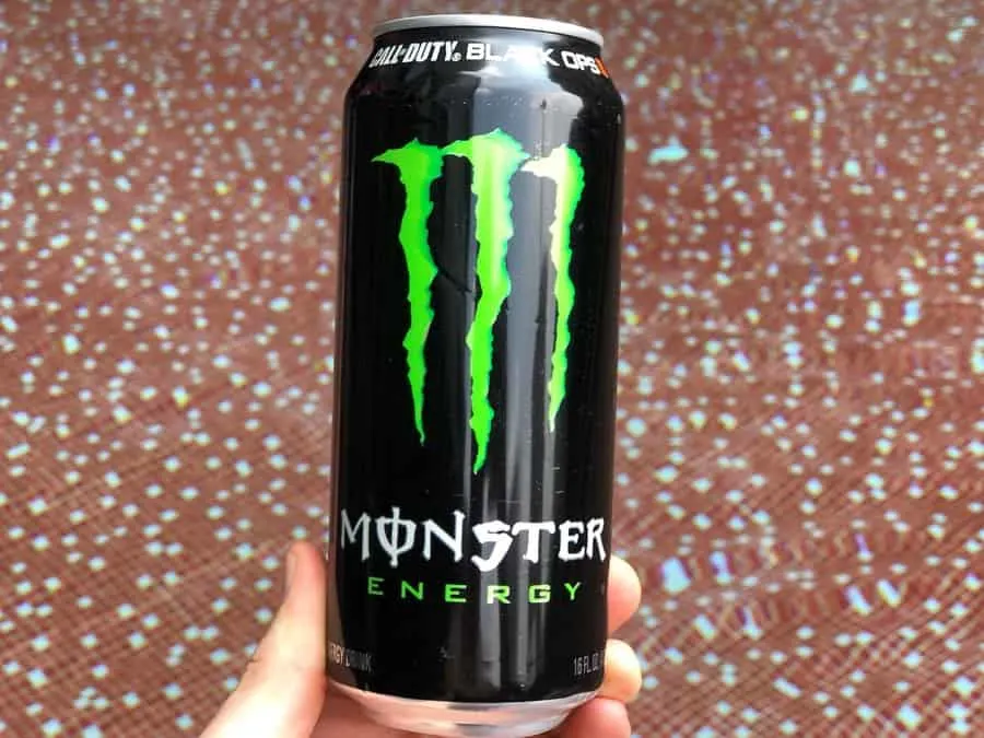 16 fl.oz can of Monster Energy.