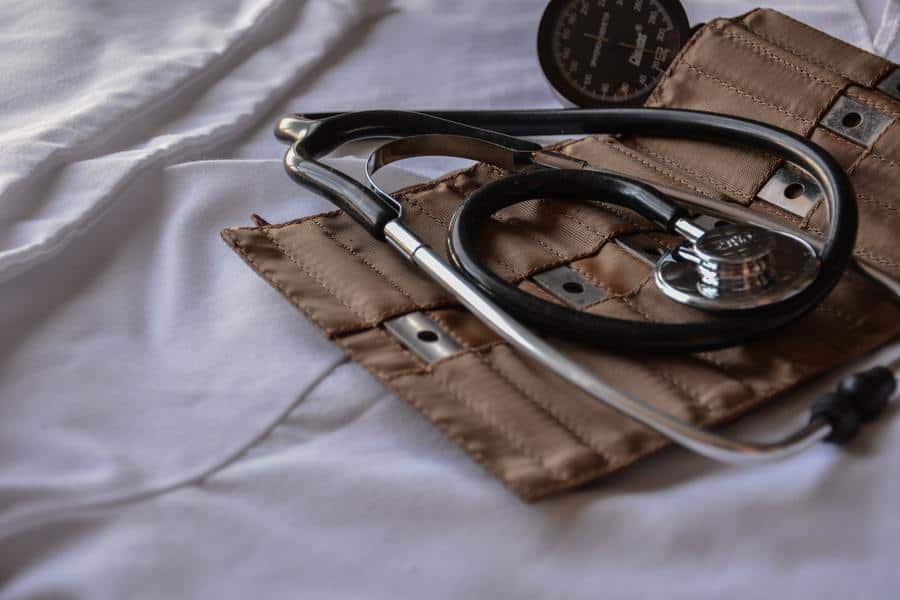 stethoscope in its casing.