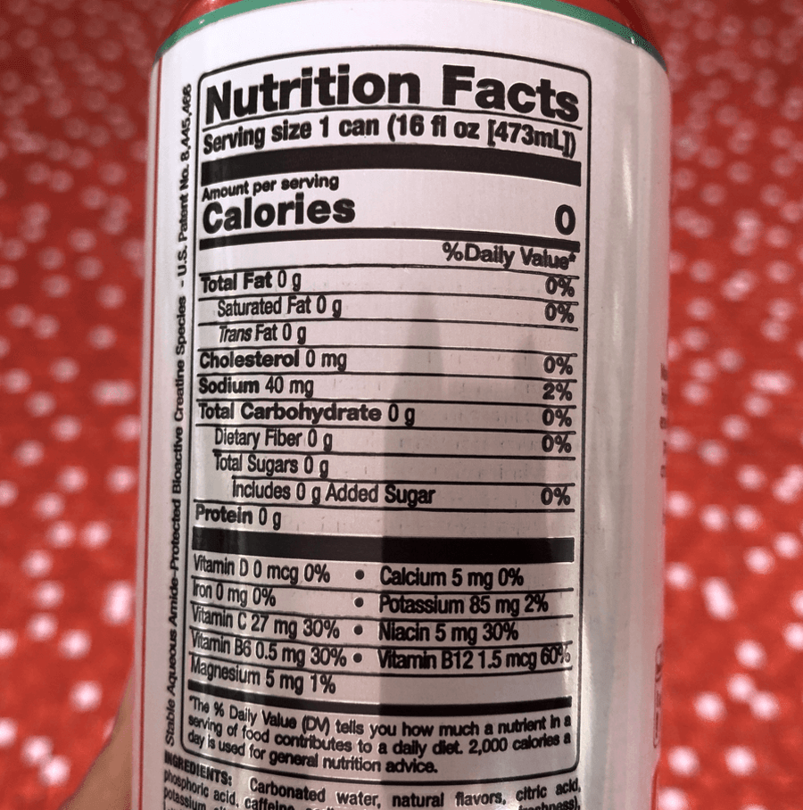 Bang Energy Drink Nutrition Facts