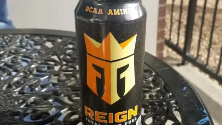 A 16 fl.oz can of Reign Energy