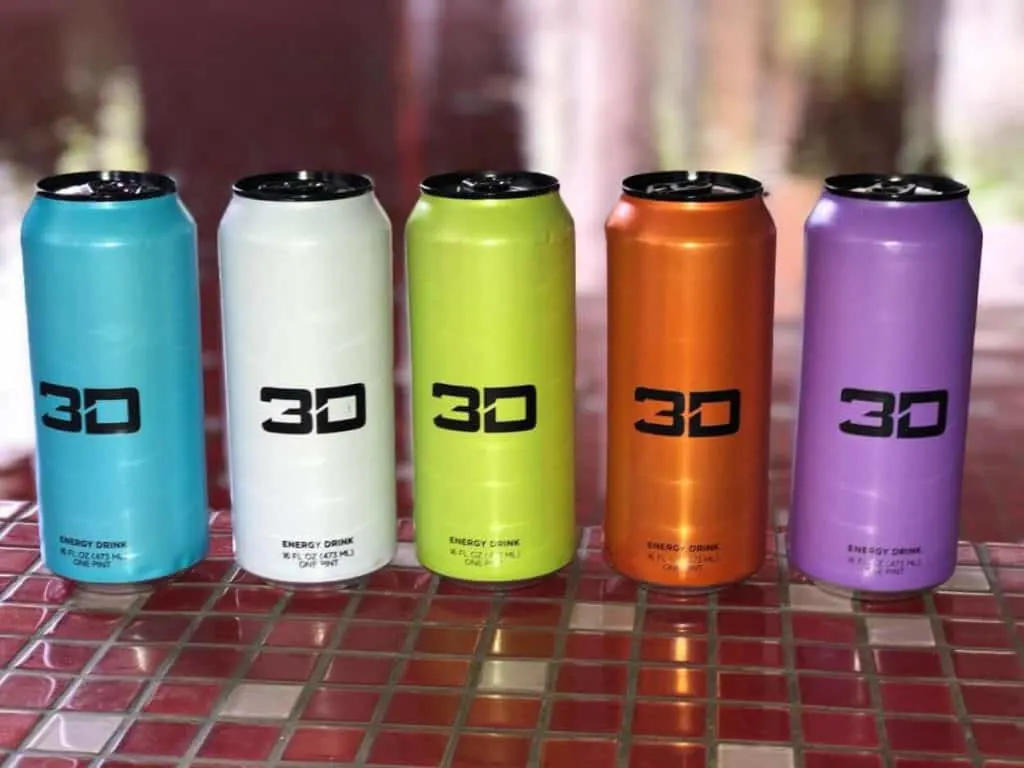 3D Energy drinks