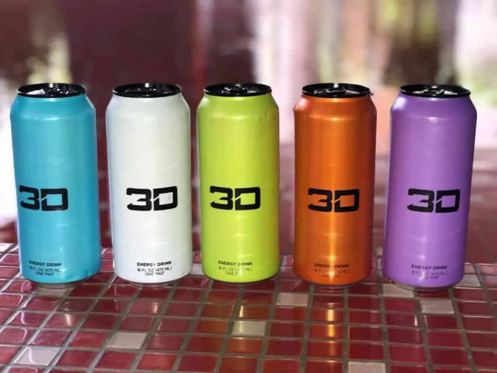 3D Energy Drink Flavors