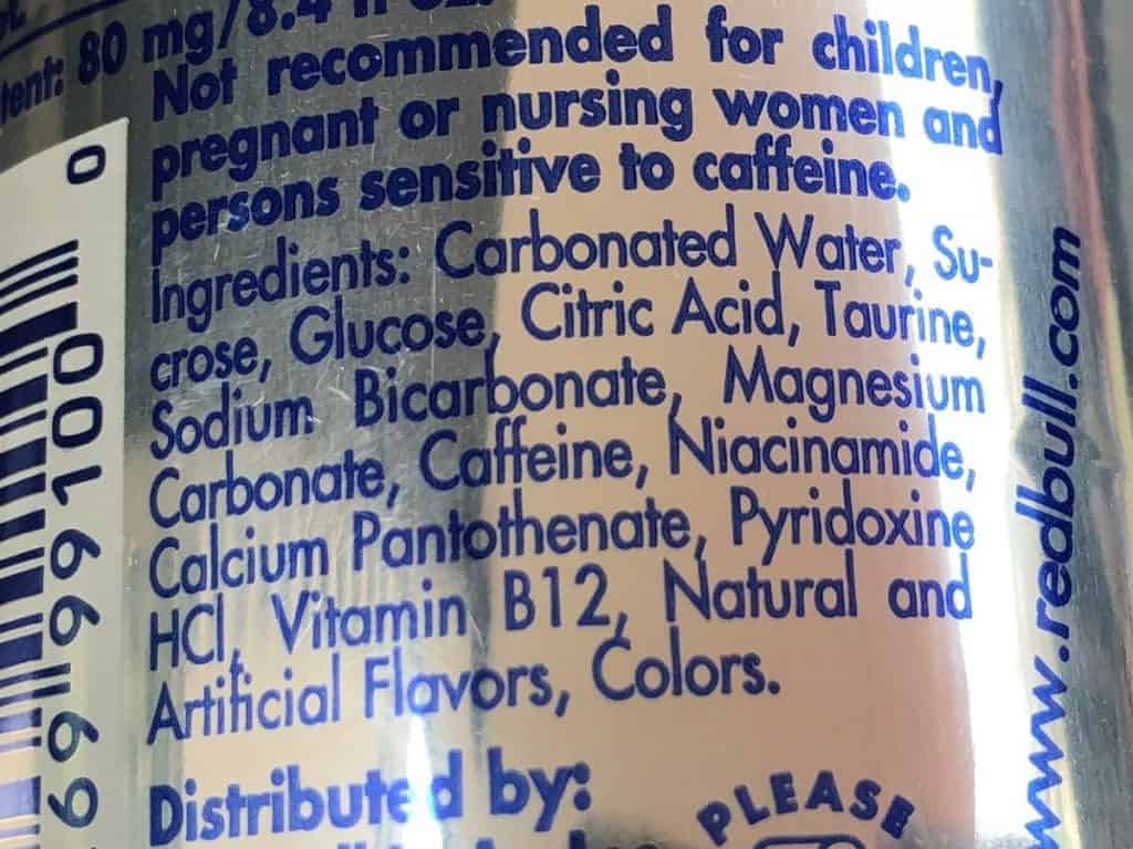 Red Bull Ingredients