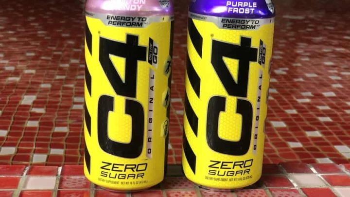 C4 Energy drink cans