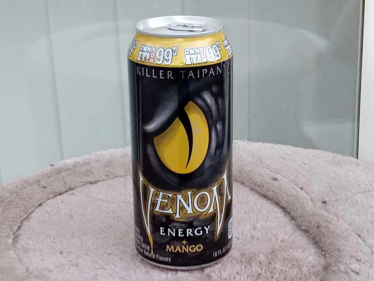 A can of Venom Enegry Drink