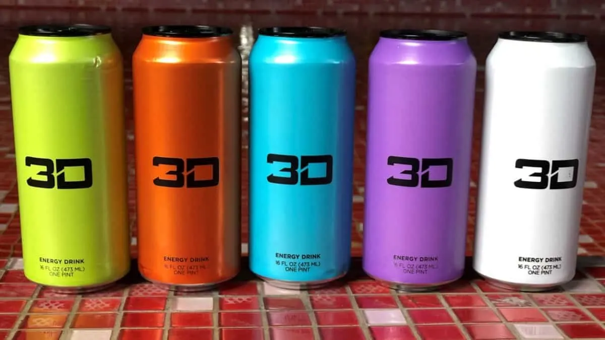 3D Energy Drink Cans