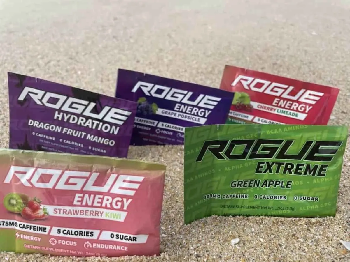 Different Flavors of Rogue Energy Drink