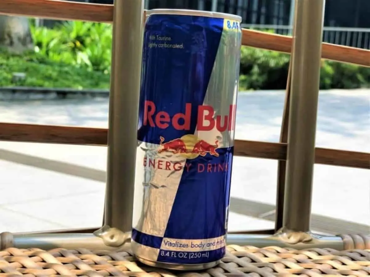 A can of Red Bull