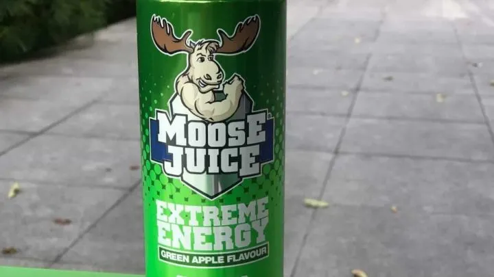 A can of Moose Juice