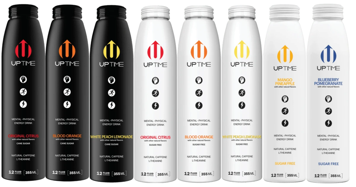 Flavors of Uptime Energy Drink