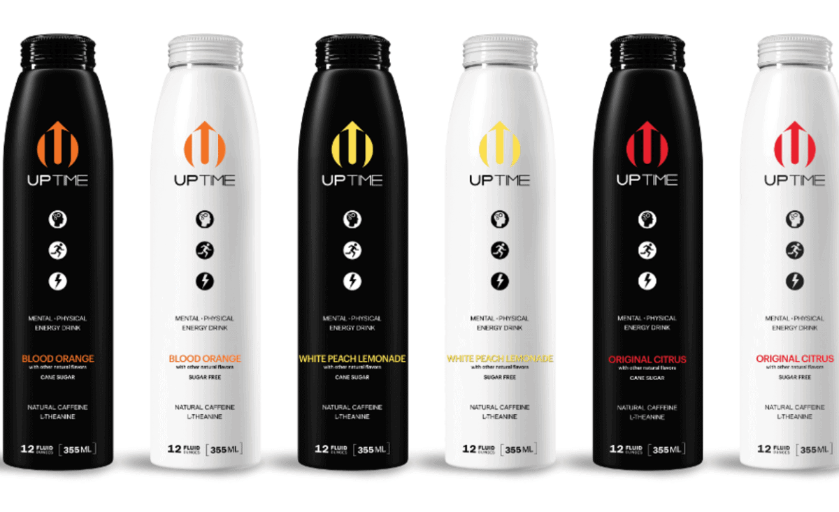 Delicious flavors of Uptime Energy Drink.