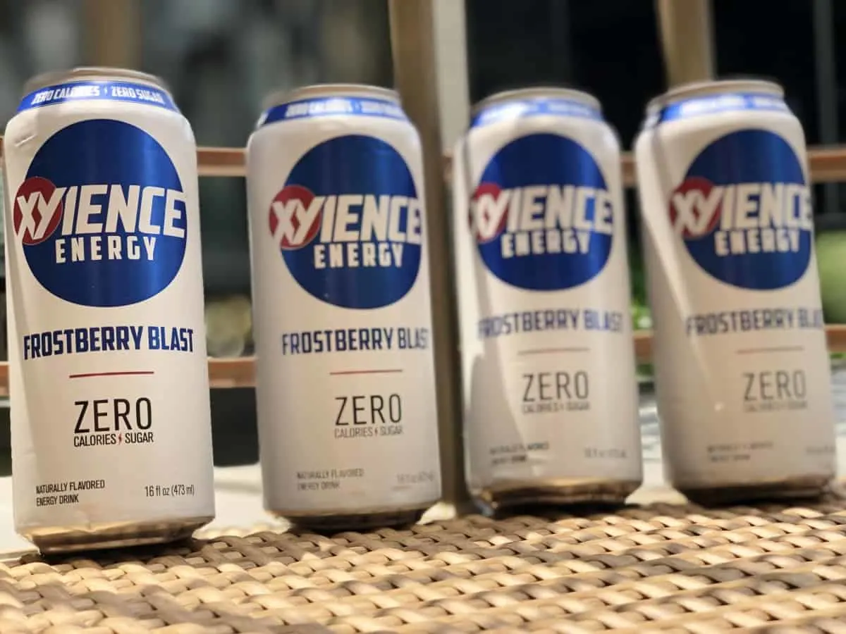 Four Xyience energy cans