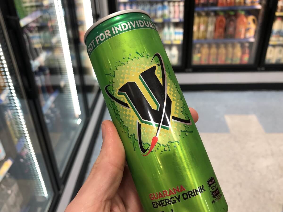V Energy Drink Can