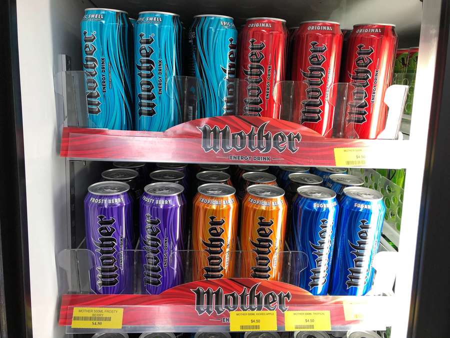 Mother energy drink cans