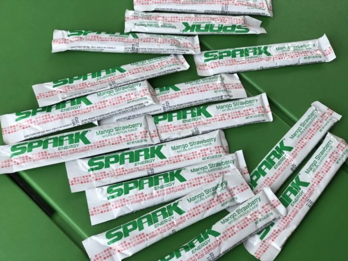 Several packets of AdvoCare Spark