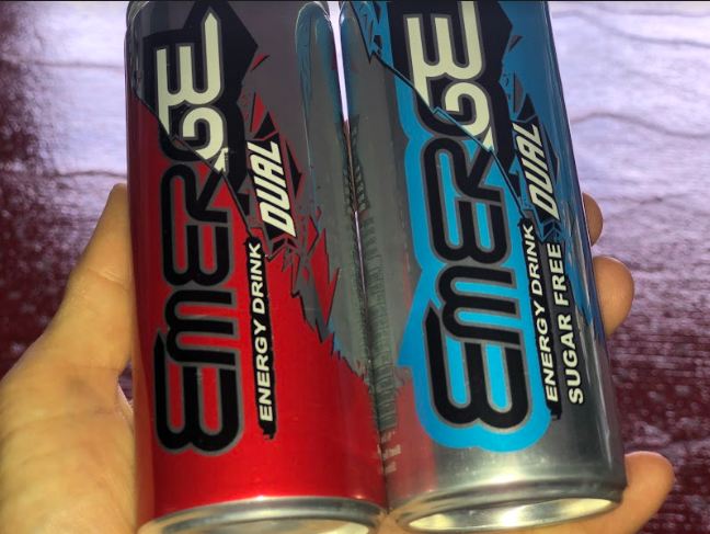 cans of emerge energy drink