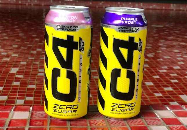 2 flavours of C4 Energy drink