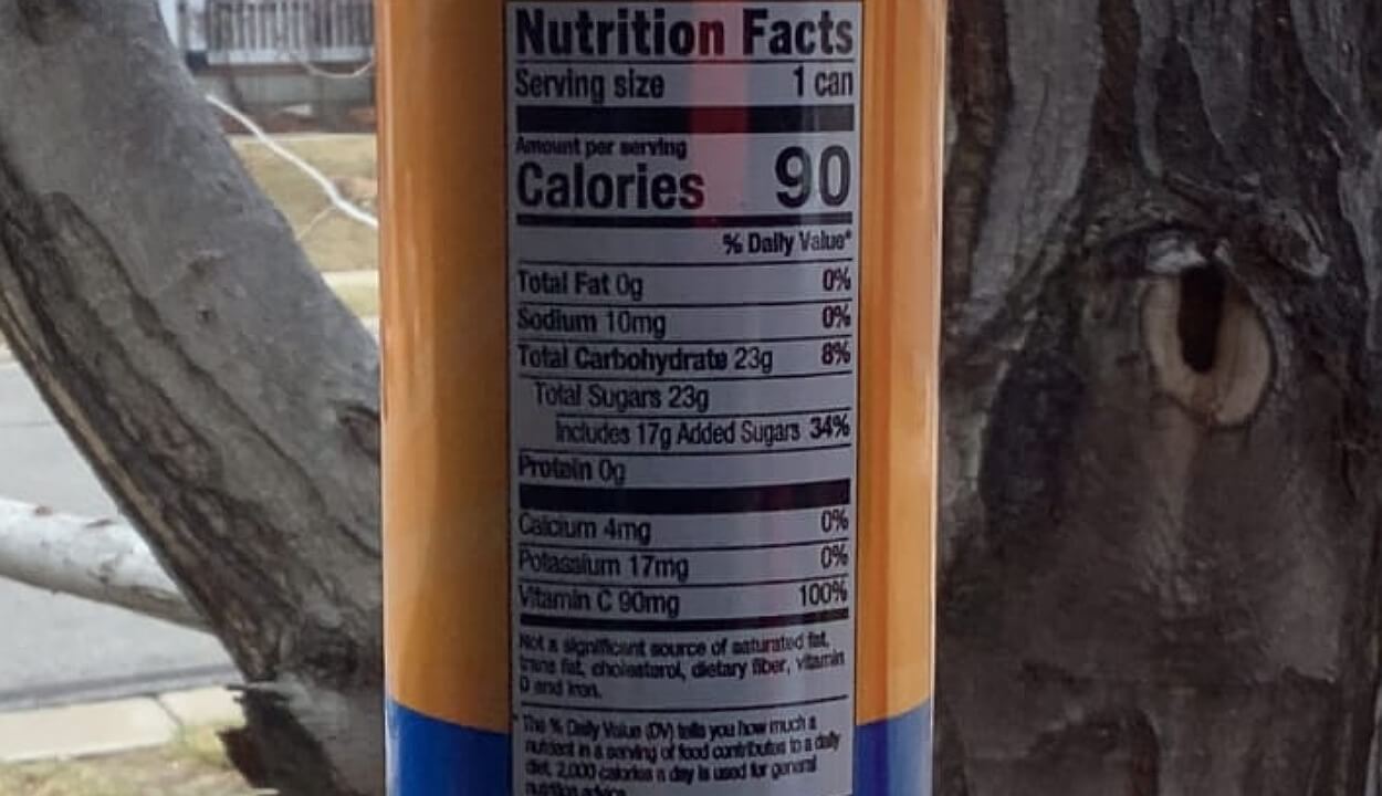 Nutritional facts 
