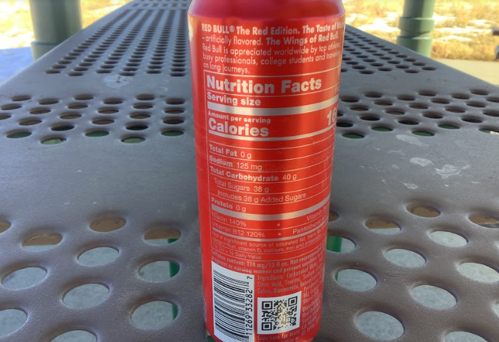 Nutrition facts of Red Bull Red edition