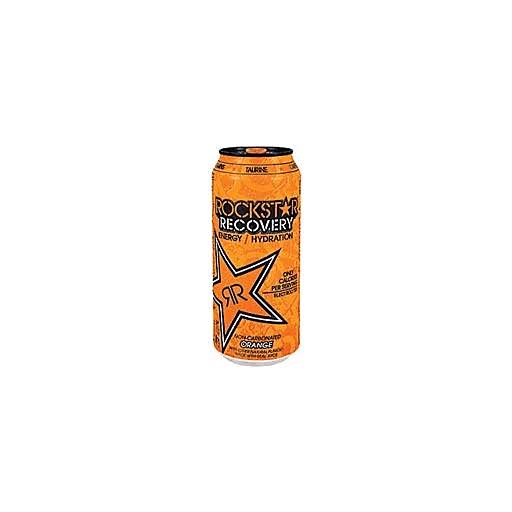 Can of Rockstar recovery energy drink