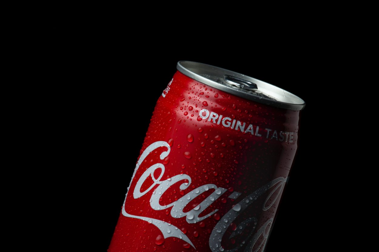 A can of Original Coca-Cola sof drink