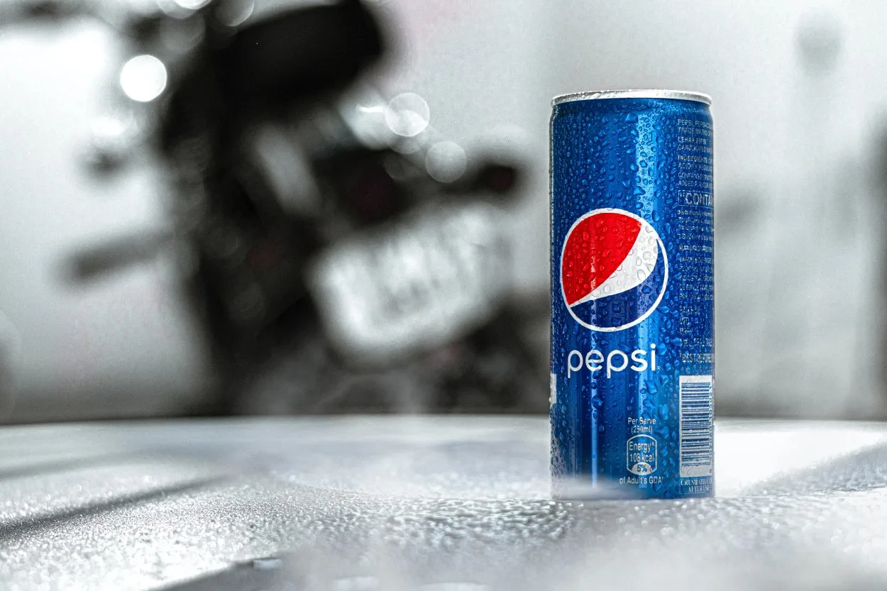 A can of Pepsi soft drink
