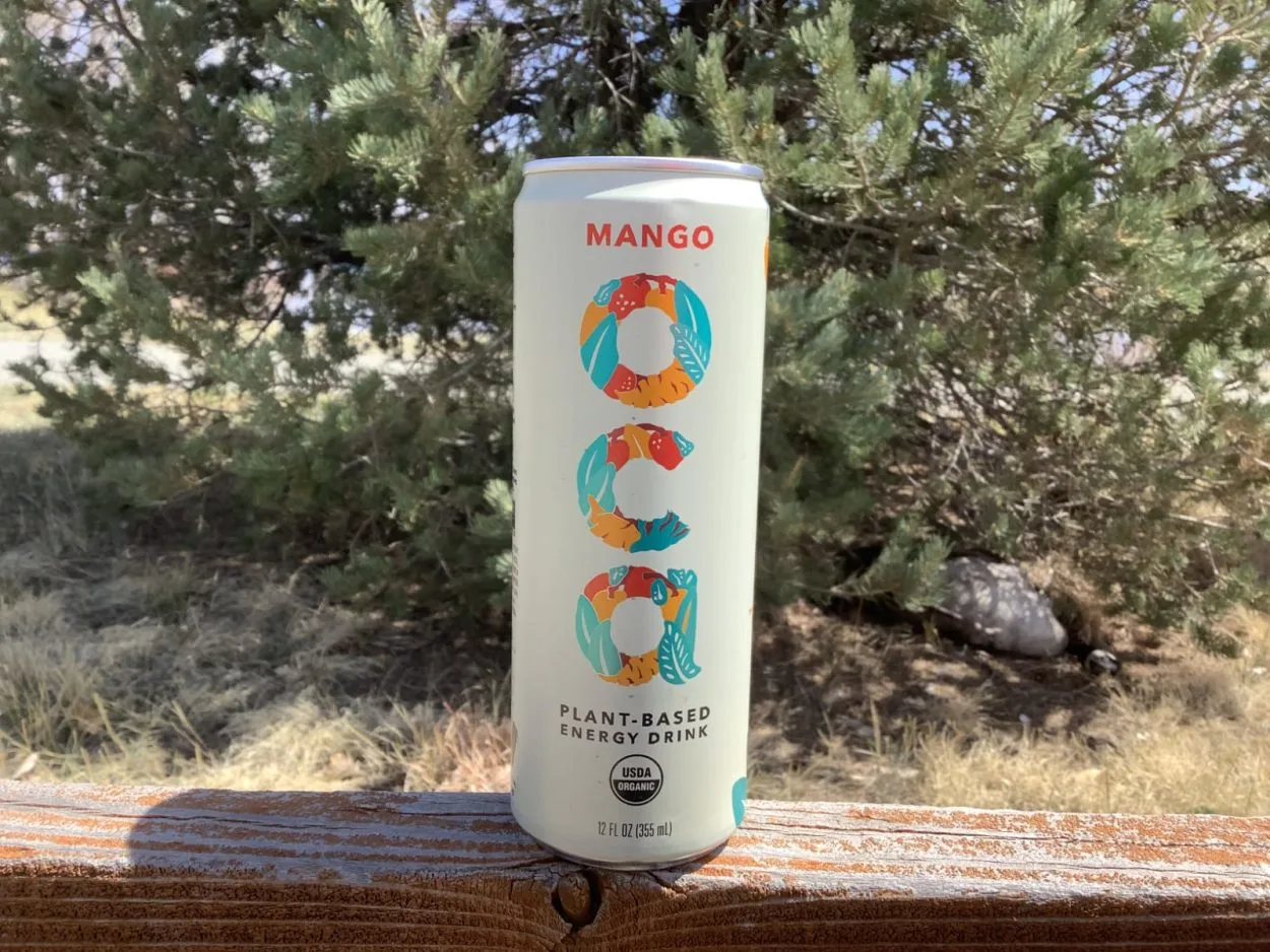 A can of OCA in Mango flavor